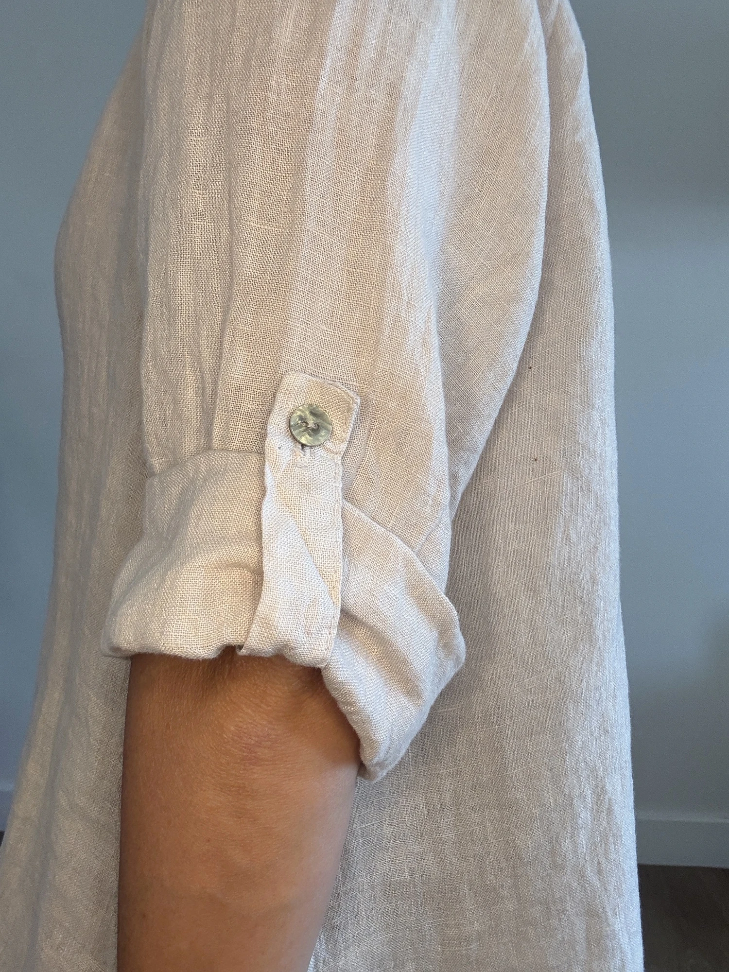 Camisa de lino básica